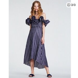 NWT Mirabelle Double Ruffle MIDI dress by Prose and Poetry NYC